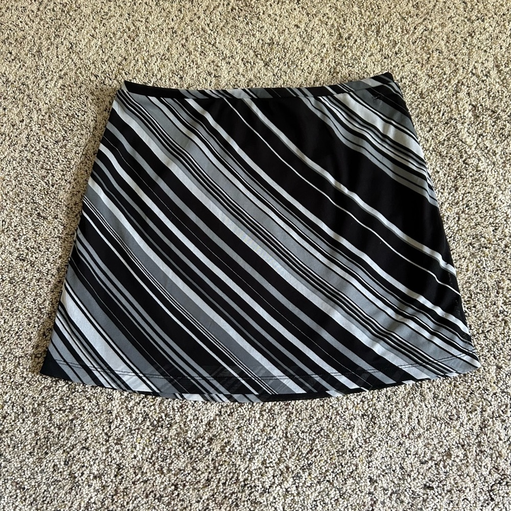 Express Black and Gray Mini Skirt